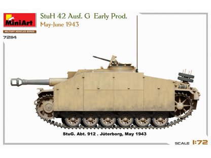 MINIART 72114 1/72 StuH 42 Ausf. G Early Prod. May-June 1943