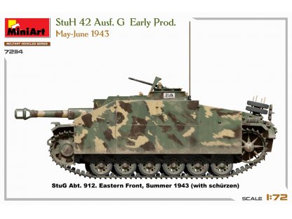 MINIART 72114 1/72 StuH 42 Ausf. G Early Prod. May-June 1943