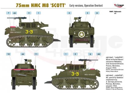 MIRAGE 1/72 75mm HMC M8 Scott