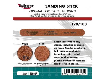 MIRAGE 100037 Sanding stick 120/180