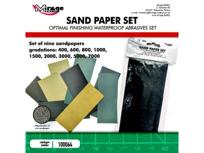MIRAGE 100064 Sand Paper Set