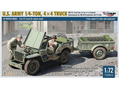 MIRAGE 720012 1/72 U.S. Army 1/4-Ton, 4x4 Truck