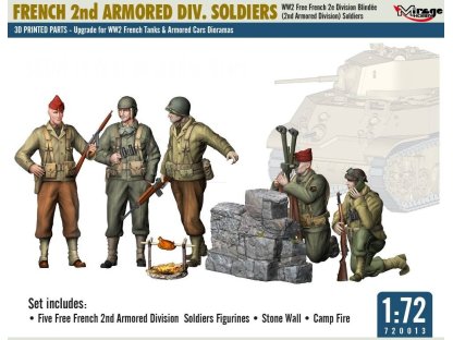 MIRAGE 720013 1/72 French 2nd Armored Div. Soldiers