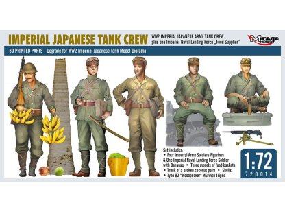 MIRAGE 720014 1/72 Imperial Japanese Tank Crew