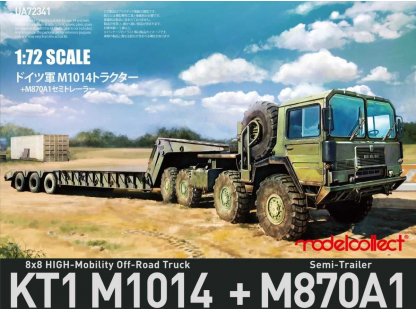 MODELCOLLECT 1/72 KT1 M1014 8X8 HIGH-Mobility Off-Road Truck + M870A1 Semi-Trailer