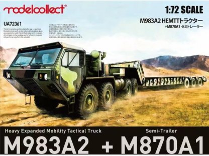 MODELCOLLECT 1/72 M983A2 Heavy Expanded Mobility Tactical Truck + M870A1 Semi-Trailer