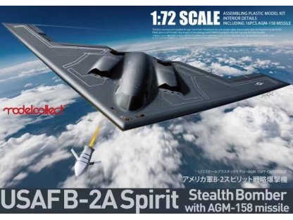 MODELCOLLECT 1/72 USAF B-2A Spirit Stealth Bomber With AGM-158 Missile