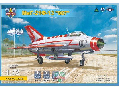 MODELSVIT 1/72 MiG-21F-13 007 (6x camo)