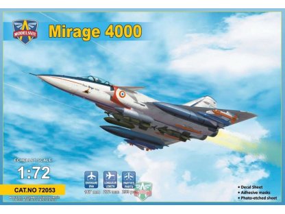 MODELSVIT 1/72 Mirage 4000 w/PE Set