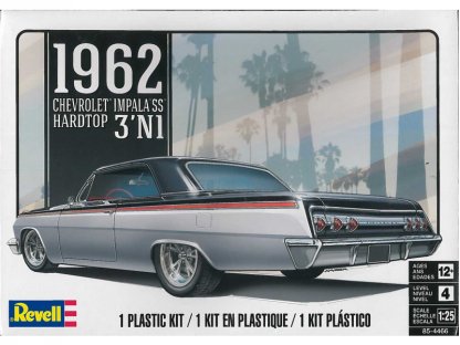 MONOGRAM 4466 1962 Chevrolet Impala SS Hardtop 1/25