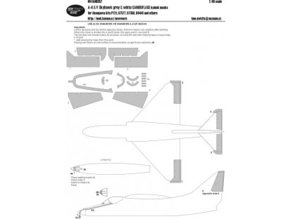 NEW WARE 1/48 Mask A-4 E/F/K Skyhawk grey white CAMOUFLAGE