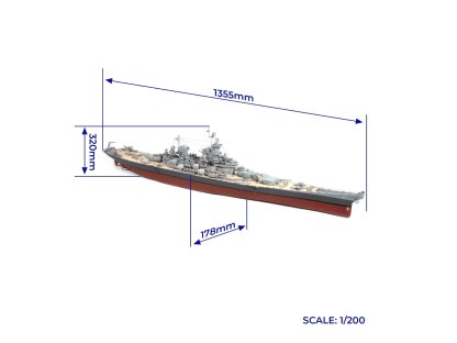 OCCRE 1/200 16002 USS Missouri