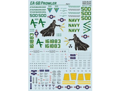 PRINTSCALE 1/48 EA-6B Prowler stencils