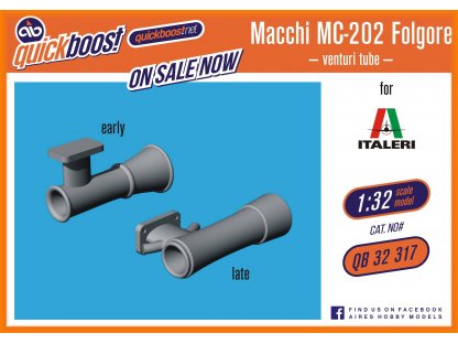 QUICKBOOST 1/32 Macchi MC.202 venturi tube for ITA