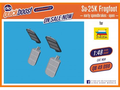 QUICKBOOST 1/48 Su-25 Frogfoot opened air brakes early for ZVE