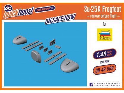 QUICKBOOST 1/48 Su-25 Frogfoot R.B.F. covers for ZVE