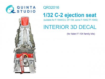 QUINTA 1/32 C-2 seat for F-104 Starfighter family for ITA