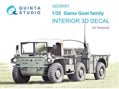 QUINTA 1/35 Gama Goat family 3D-Printed & Color Interior