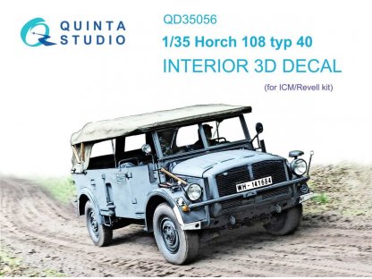 QUINTA 1/35 Horch 108 typ 40 3D-Printed & Color Interior