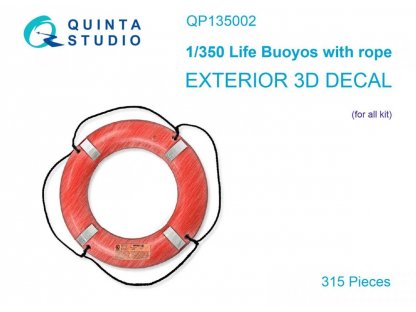 QUINTA 1/350 Life Buoys with rope (315 pcs.)