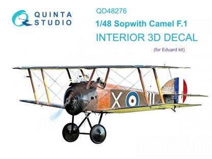 QUINTA 1/48 Sopwith Camel F.1 3D-Printed & Color Interior