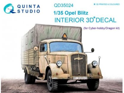 QUINTA STUDIO 1/35 Opel Blitz 3D-Print+Color Interior (CYBER/DRAG)