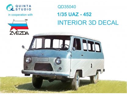 QUINTA STUDIO 1/35 UAZ-452 3D-Print&Color Interior for ZVE
