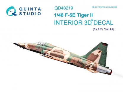 QUINTA STUDIO 1/48 F-5E Tiger II 3D-Print&Color Interior for AFV