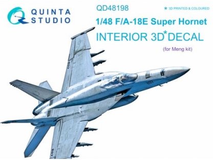 QUINTA STUDIO 1/48 F/A-18E 3D-Print+Color Interior (MENG)