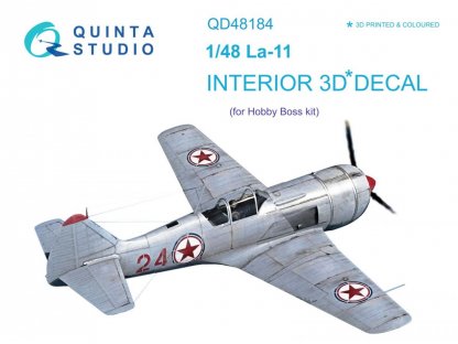 QUINTA STUDIO 1/48 La-11 3D-Print&Color Interior for HBB