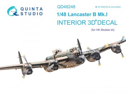 QUINTA STUDIO 1/48 Lancaster B Mk.I 3D-Print&Color Interior for HK