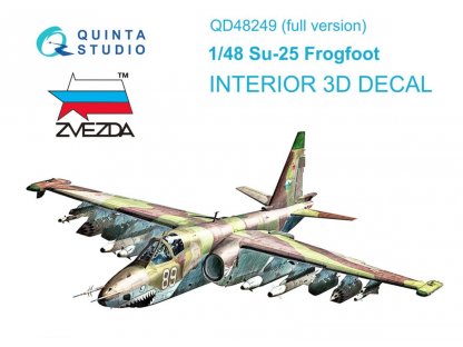 QUINTA STUDIO 1/48 Su-25 Frogfoot 3D-Print&Color Interior for ZVE
