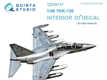 QUINTA STUDIO 1/48 Yak-130 3D-Print+Color Interior for KTH