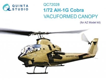 QUINTA STUDIO 1/72 Vacu canopy AH-1G Cobra (AZl)
