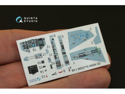 QUINTA STUDIO 3D 1/48 Su-25 SM 3D-Print&colour Interior for KP