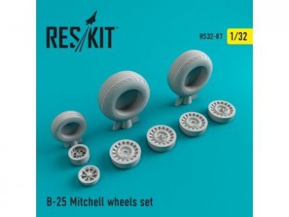 RESKIT 1/32 B-25 Mitchell wheels set