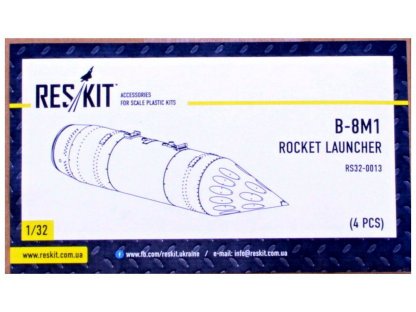 RESKIT 1/32 B-8M1 rocket launcher - 4 pcs. for TRU