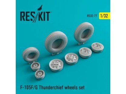 RESKIT 1/32 F-105 (F,G) Thunderchief wheels set
