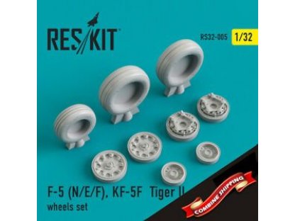 RESKIT 1/32 F-5 for N/E/F , KF-5F  Tiger II wheel set for HAS