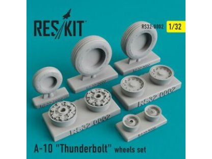 RESKIT 1/32 Fairchild A-10 Thunderbolt wheels for TRUM