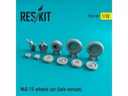 RESKIT 1/32 MiG-15 late wheels set