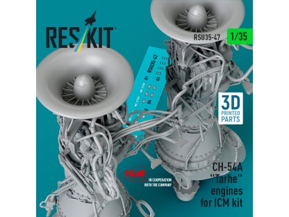 RESKIT 1/35 1/35 CH-54A Tarhe engines for ICM