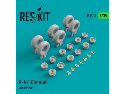 RESKIT 1/35 H-47 Chinook wheel set for TRU