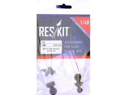 RESKIT 1/48 MiG-15 for late  wheels set for HAS,TAM,TRUMP
