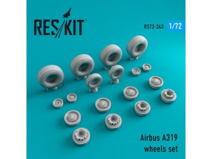 RESKIT 1/72 Airbus A319 wheels (BPK)