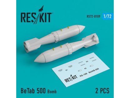 RESKIT 1/72 BETAB 500 Bomb for 2 pcs.