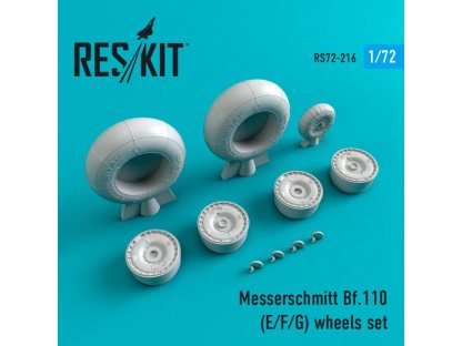 RESKIT 1/72 Bf-110 E/F/G wheels for EDU/AIR