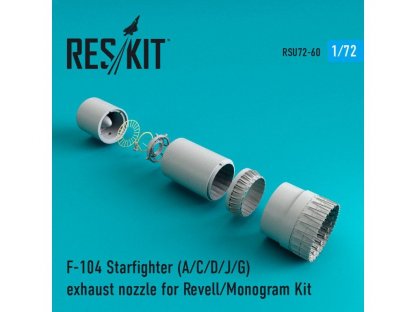 RESKIT 1/72 F-104 Starfighter A/C/D/J/G Exhaust nozzle for REV