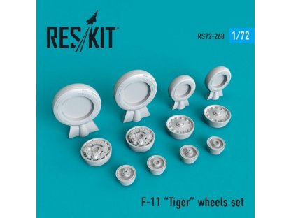 RESKIT 1/72 F-11 Tiger wheels set for HAS
