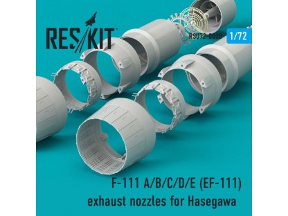 RESKIT 1/72 F-111 A/B/C/D/E for EF-111  exh.nozzles  for HAS